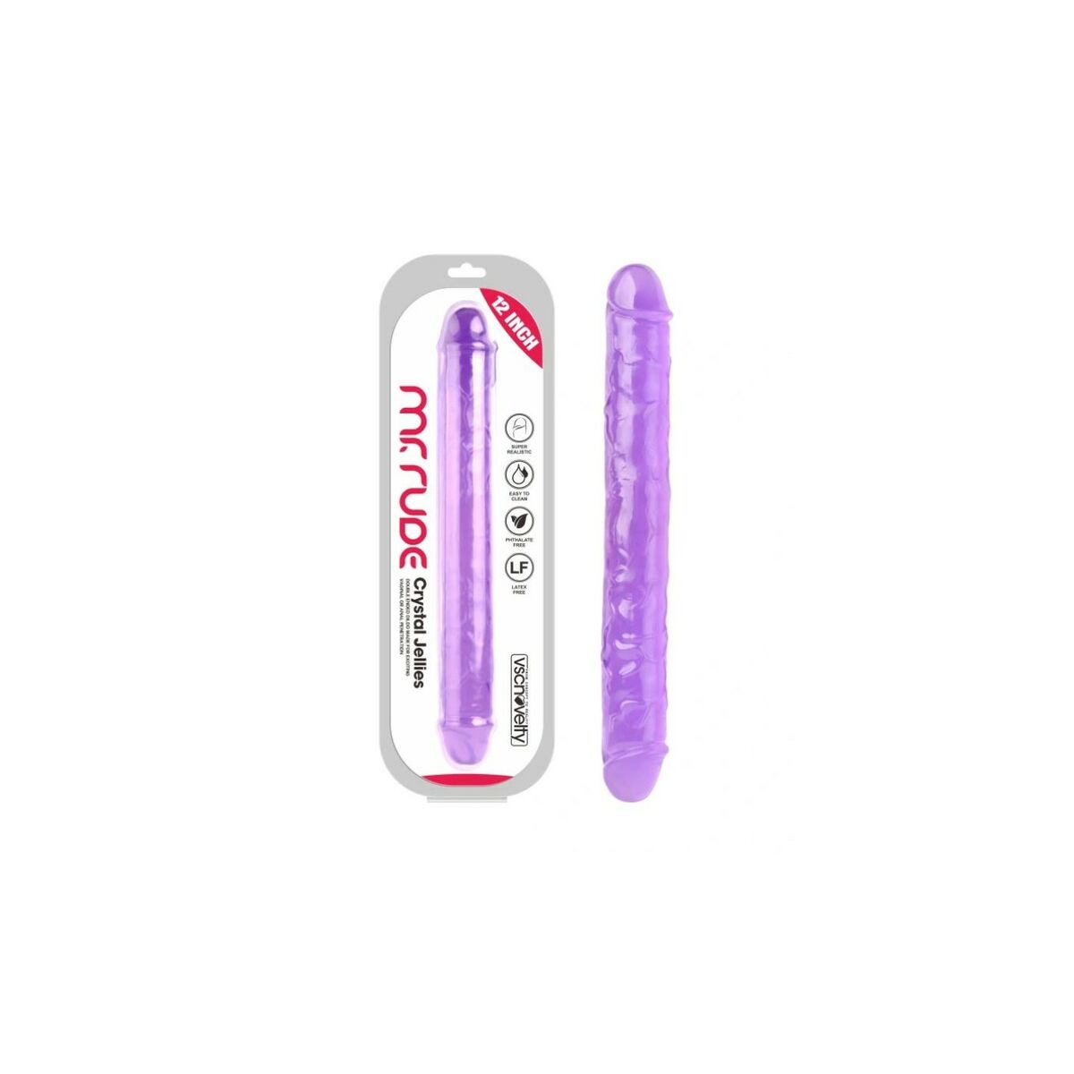 Ρεαλιστικός φαλλός VSCNOVELTY Μωβ 30,5 cm